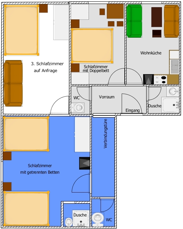 Landhaus Kuen Plan Appartement Riffler
